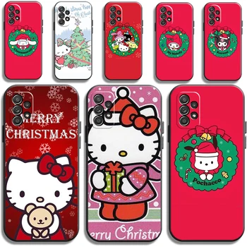 Hello Kitty Jõulud Telefon Juhtudel Samsung Galaxy S21 UItra S20 Lite S8 S9 Plus Plus S10 S10E S10 Lite M11 M12 Funda Carcasa