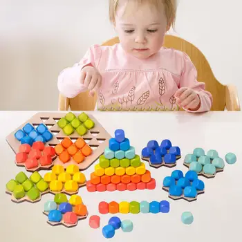 Montessori Täringut Plokid Mänguasi Omamoodi Virnastamine Haridus-Värv Loov Tunnetus