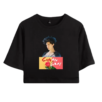 Conan Hall Tshirt Graafiline Kärbitud Tops 2D Trükitud Naistele Suvised Topid Lühikese Varrukaga T-särk Trendikas Streetwear Tüdruk Seksikas T-Särk