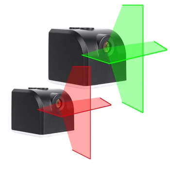 2 rida Laser Taset Roheline Tala / Punase tulega Horisontaalne ja Vertikaalne Risti Jooned Mini Laser Taset Ehitus Tööriistad Laetav