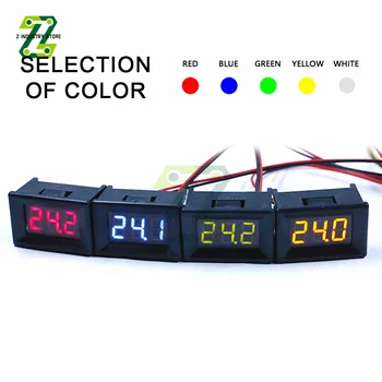 SM 7-150V Voltmeeter Ammeter Sinine Punane Kollane Roheline LED Amp Volt Meetri Kaks-traat Digitaalne Voltmeeter Auto