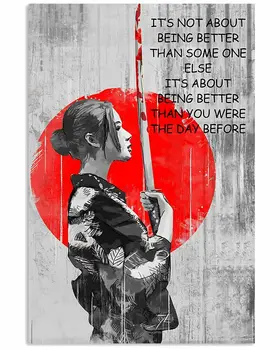 Naine Samurai Kunst, Plakat, See Ei ole Umbes On Parem Kui Keegi Teine Hinnapakkumisi Art Print Silk Plakat Home Decor Tapeet