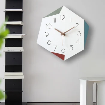 Kodu mute mood lihtne, kaasaegne kella kella elutuba loominguline Põhjamaade kell seina kvarts kella 30X30CM