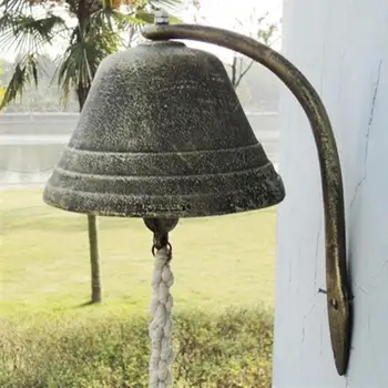 Liiga Suur Vintage Malmist Uksekell Bell Prantsuse Sepistatud Rauast Seina Kaunistamiseks Ripats Kodu Aias Veranda Vurama Teenetemärgi