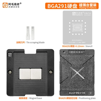 Amaoe BGA291 BGA Reballing Šabloon Malli SSD Solid State Drive HDD Nand Flash Kiip Hardisk IC Jootetina Tina Taim Neto