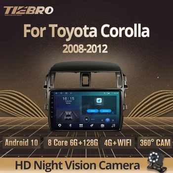 TIEBRO Auto Raadio Toyota Corolla 2008 - 2012 Multimeedia Video Mängija, Stereo Vastuvõtja Navigatsiooni GPS-i 2 din Android 10 dvd