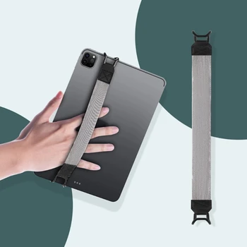 Universal Security Randmepael Omanik Sõrme Grip PU Nahk + kahepoolne Velvet Elastne Vöö jaoks Pad Tahvelarvuti ja E-Lugeja