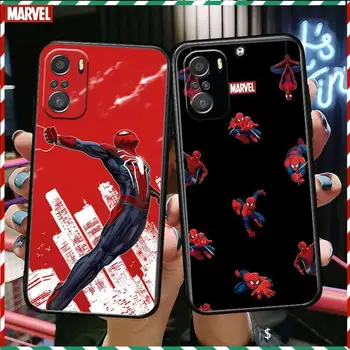 Spider-Man Marvel Telefoni Puhul xiaomi mi 11 Lite Ultra pro 10s 9 8 MIX 4 KORDA 10T 5g Must Kate Silikoonist Tagasi Prett