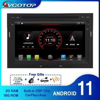 AVGOTOP Android 11 Võpatama Auto Raadio DVD Mängija Jaoks, PEUGEOT 3008 2G 16G GPS Multimeedia