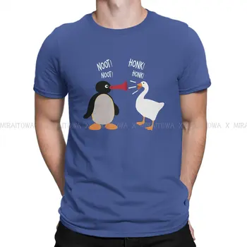 noot noot prääksuma prääksuma Pingu Pingviini Anime Meeste T-Särk Vintage-Moe Mõõdus Crewneck TShirt Harajuku Riided