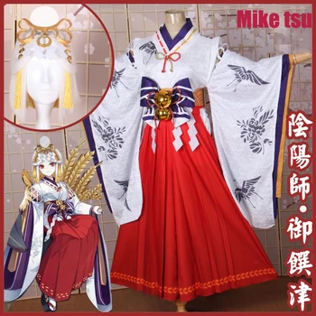 Anime! Onmyoji Mike tsu Enne Ärkamist Uus Shikigami Nõid Kleit Riis Jumal Kimono Armas Ühtne Cosplay Kostüüm Tasuta Shipping
