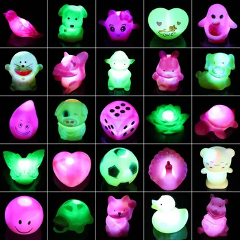 5tk mini Värviline LED loomade moon luminaria Laste Öösel Tuled Festival unicornio Pool pokemon Hõõguv lamp FlashingToys