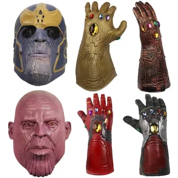 Superkangelane Avengers Thanos Iron Man Infinity Kadalipp Cosplay Mask Lateks Kostüüm Kiiver Halloween Pool Karneval Rekvisiidid