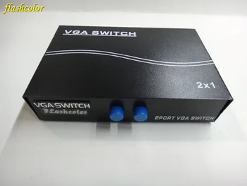 2020 Aasta Flashcolor 2-port käsitsi VGA Switch box vahetaja VGA lüliti 2 in 1 arvuti LCD kuvab kuni 1920X1440