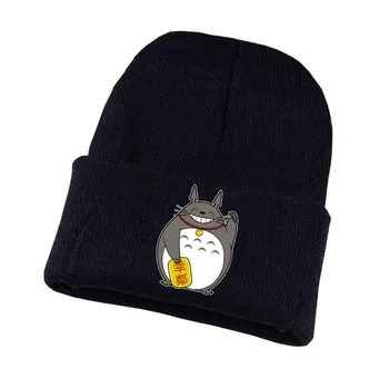 Anime Koiotinahad lanigera Kootud müts Cosplay müts Unisex Prindi Täiskasvanute Vabaaja Puuvillane müts teismelised talvel Silmkoelised Kork