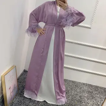 Tahke Avatud Abaya Kimono Dubai Seal Kaftan Türgi Moslemi Kampsun, Abayas Kleidid Naistele Vabaaja Rüü Femme Kauhtana Islam Riided