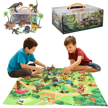 Dinosauruste Maailma Park Mänguasi Tegevus, Esita Matt Loomade Džungel Kehtestatud Haridus Mänguasjad T-Rex Joonis Realistlik Playset Lapsed Poiss Kingitused
