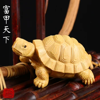 Loomade kilpkonn puidu nikerdamiseks käsitsi nikerdamist handi Hiina reaalse puidu kaunistused kilpkonn rikas Artsroom Kunsti Kuju 