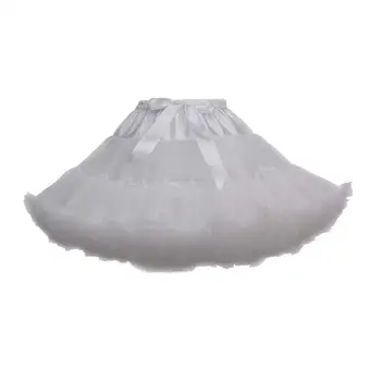 Naiste 3-Kihiline Plisseeritud Tülli Cosplay Petticoat Tutu Pundunud Pool Printsess Kleit Seelik Underskirt