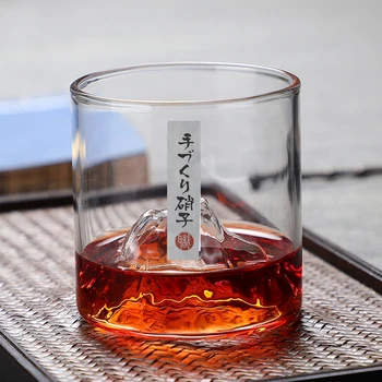 Jaapani 3D-Mountain Viski Klaas Liustik Vana Vanaaegseid Whisky Rock Viski Klaasid-klaas Viina Tassi Veini Trummel