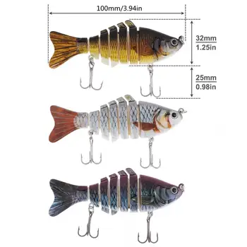 3tk Realistlik Multi Mitte Kala Popper Ujuda Ostmisele Tõetruu Kalapüügi Lures Bass Forell Kiskja Kalapüügi Vahendid