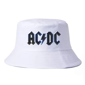 AC DC Leopard Printida Rock & Roll kopp müts Naiste Vabaaja 3D Print kalamees ühise põllumajanduspoliitika Mood mees Blues rock müts panama kalapüügi mütsid
