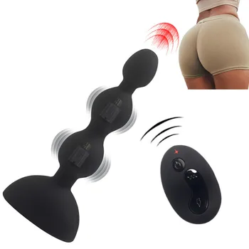 10 Kiirus, Võimas Anal Plug Adult Sex Mänguasja Anal Vibraator Laetava Mees Vibreeriv Eesnäärme Massager Paarid, Mehed