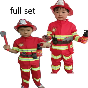 Lapsed Cosplay Tuletõrjuja Kostüüm Laste Halloween Tuletõrjuja Jõulud Väljamõeldud Pool Kandma Lasteaia Mängu Etapp, Riided Isiku 32